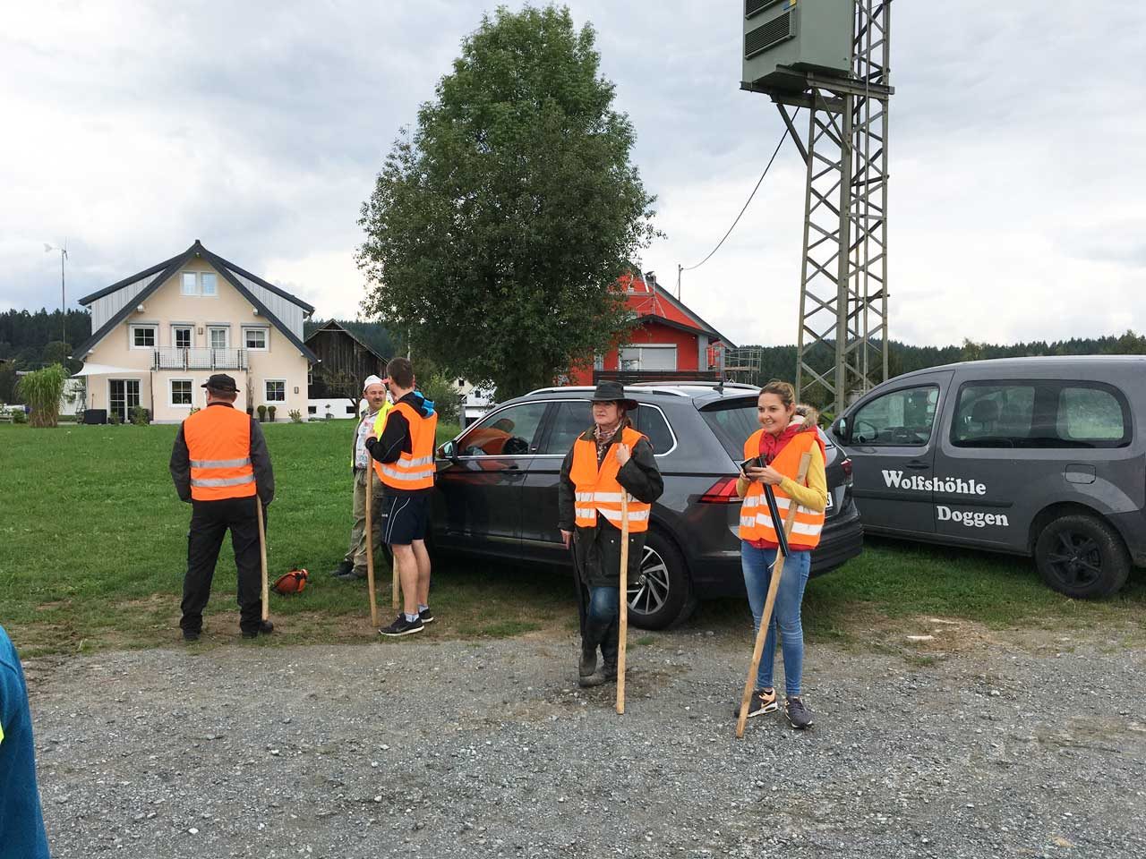 Treibjagd auf Wildschweine