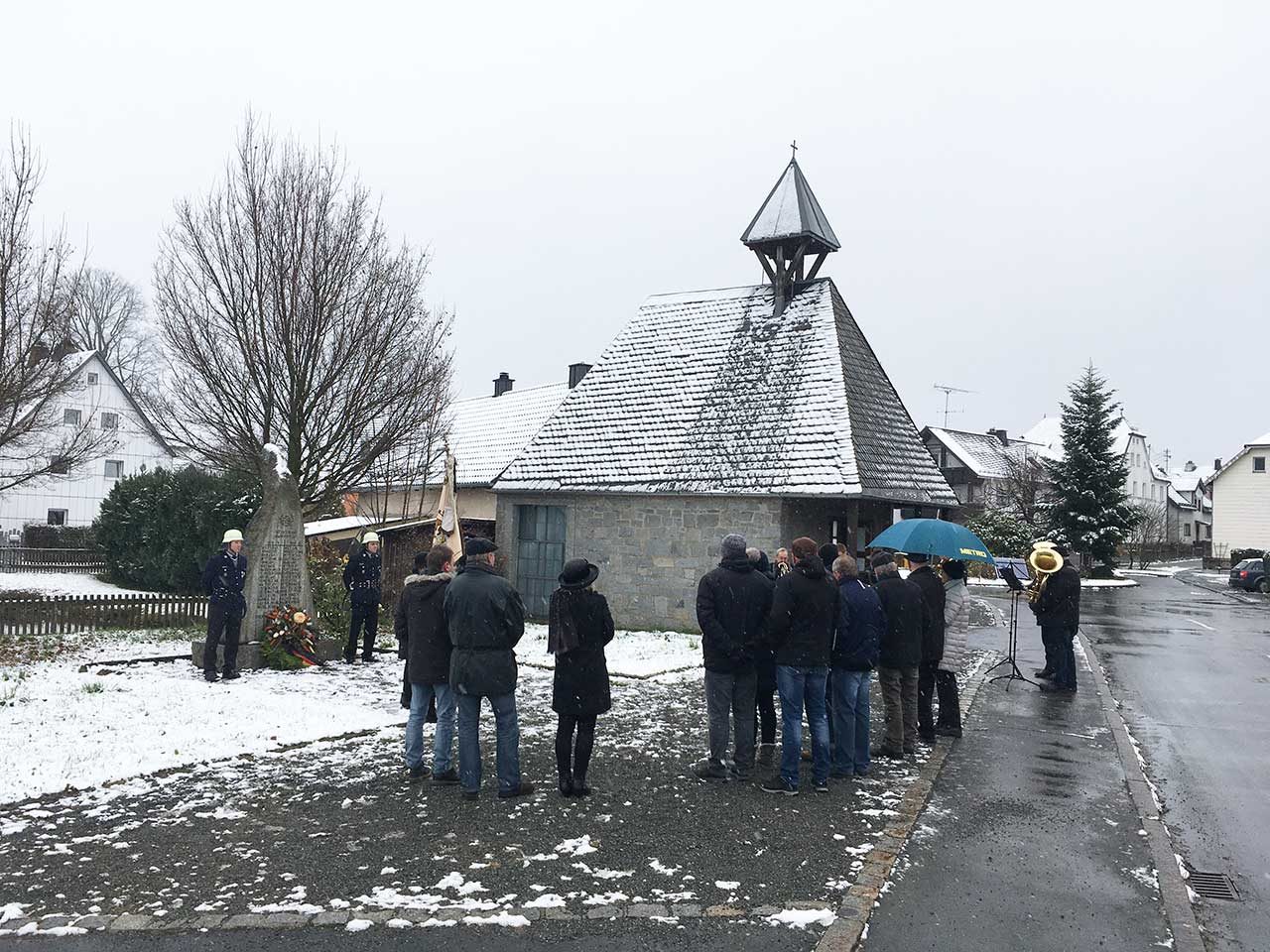 Gedenkfeier zum Volkstrauertag 2017 in Gundlitz