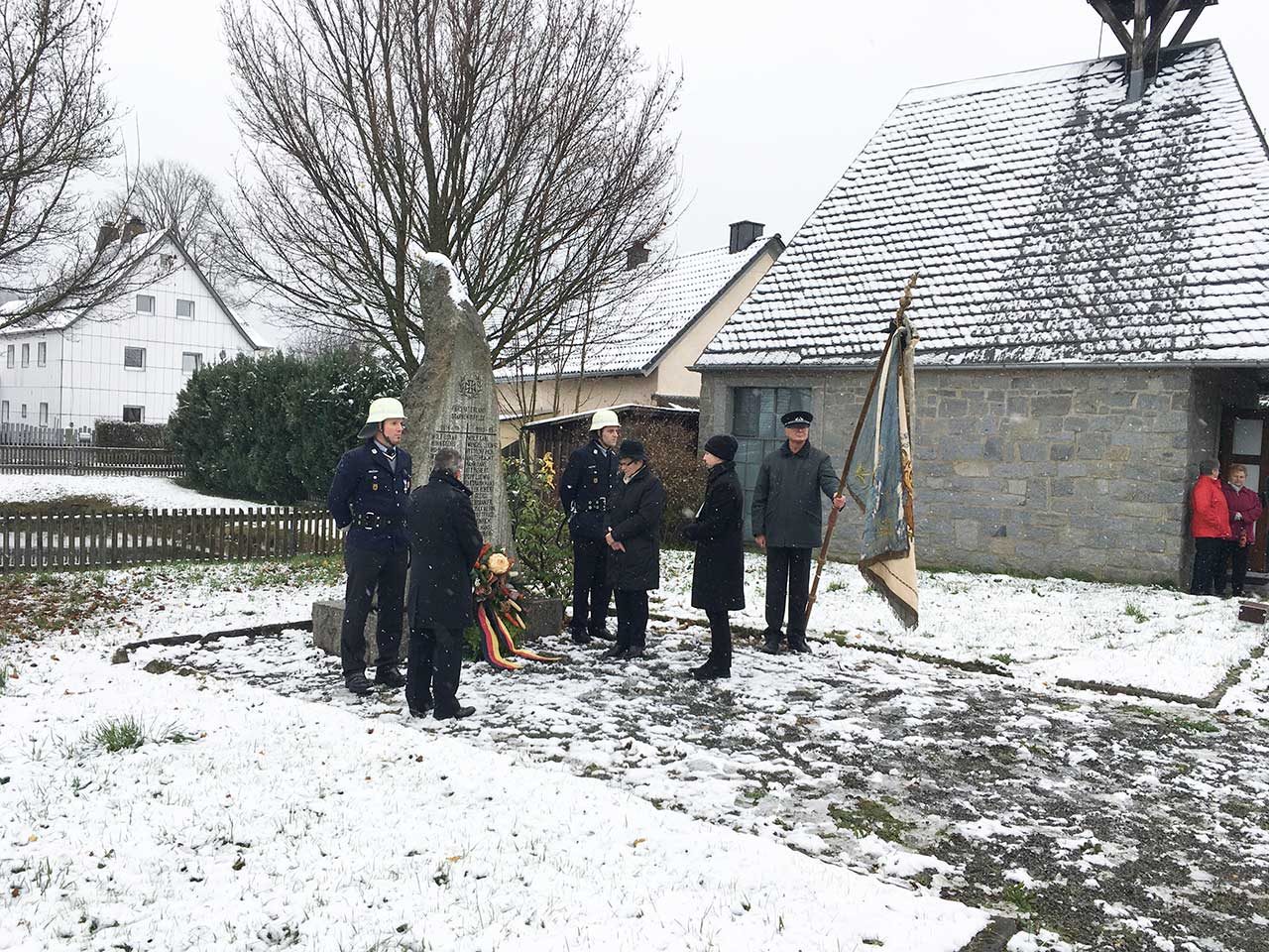 Gedenkfeier zum Volkstrauertag 2017 in Gundlitz